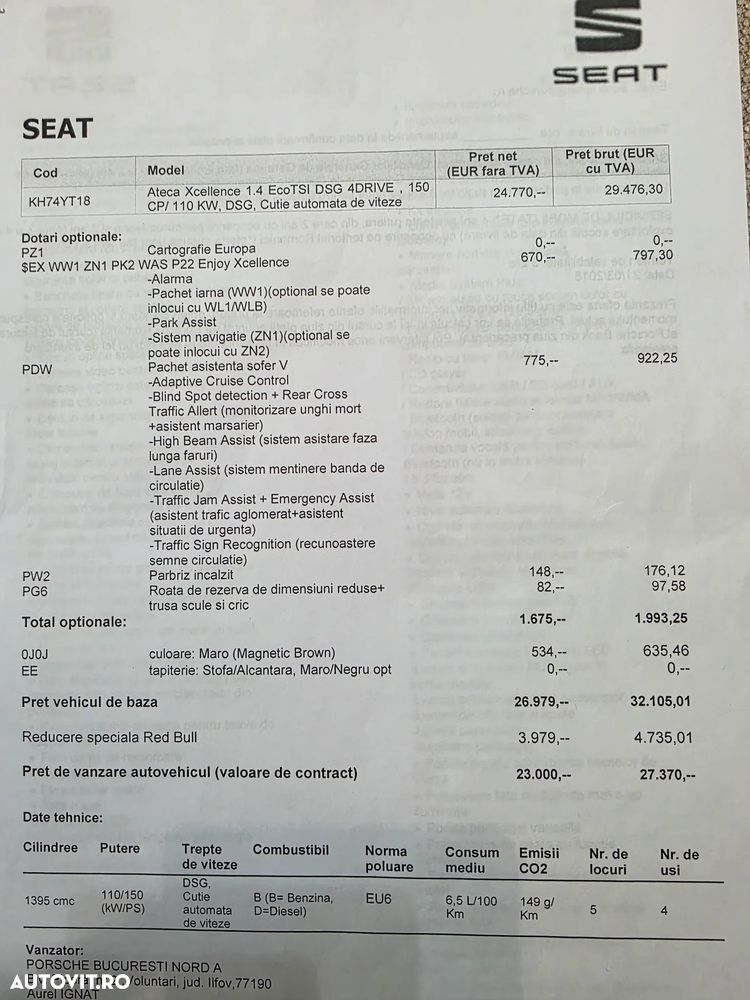 Seat Ateca 1.4 ECOTSI Start&Stop 4Drive DSG6 Xcellence - 17