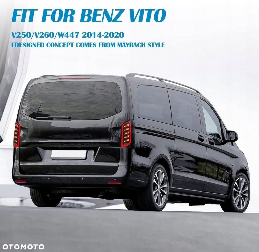 Lampy tylne kpl Vland Led Neon Tuning Smoke Mercedes Vito V-klasa 447 Klapa - 11