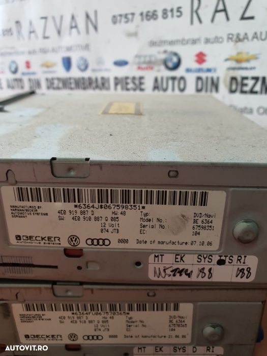 Unitate optica modul navigatie Audi a3 a4 a6 a8 an 2005-2011 factura - 1