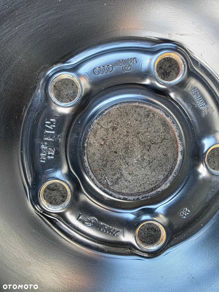 Oryginalne felgi stalowe AUDI A4 B5 15" 5x112x57,1 ET 45 VW Passat - 6