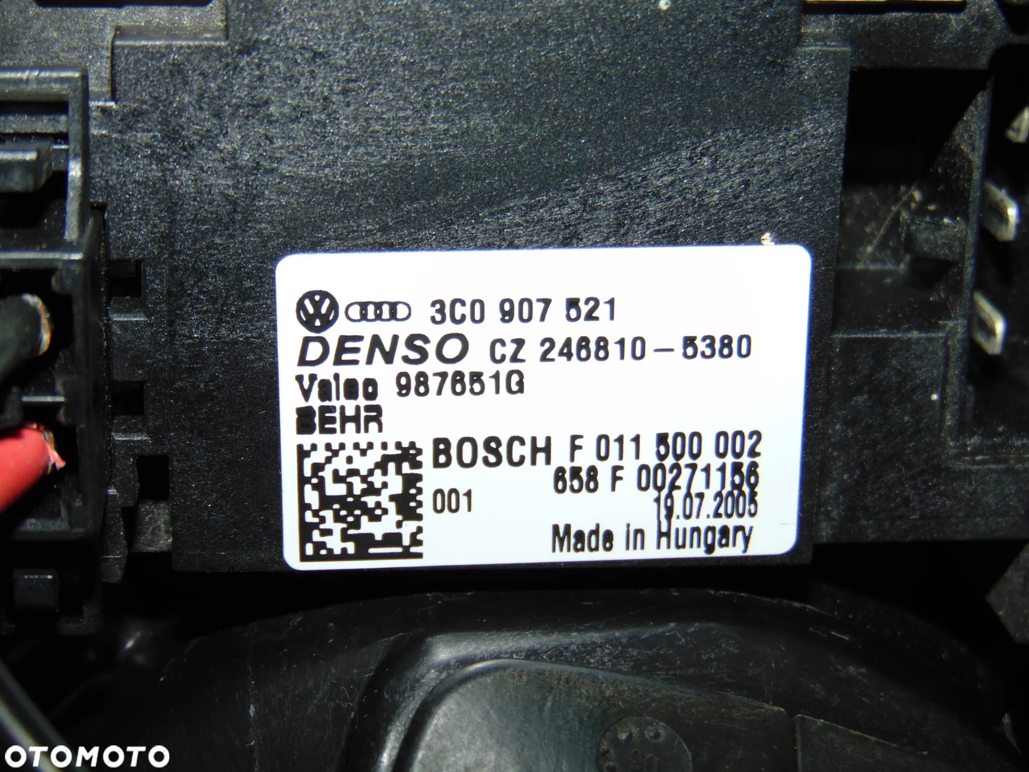 ORYGINAŁ dmuchawa wentylator nawiewu + moduł rezystor 1K1820015C 3C0907521 Audi A3 8P VW Volkswagen Passat B6 B7 Golf 5 V Touran I Caddy 3 III Jetta EUROPA - 12
