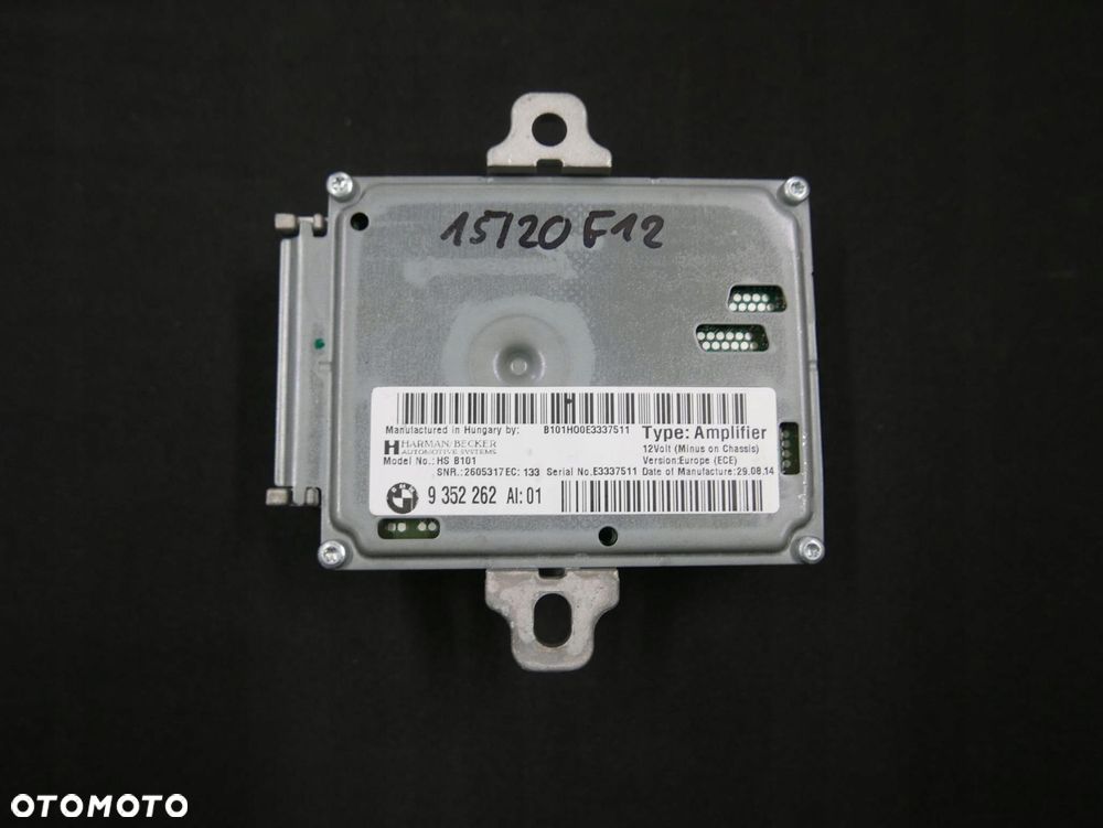 bmw f06 f12 f13 wzmacniacz hi-fi harman 9352262 - 2