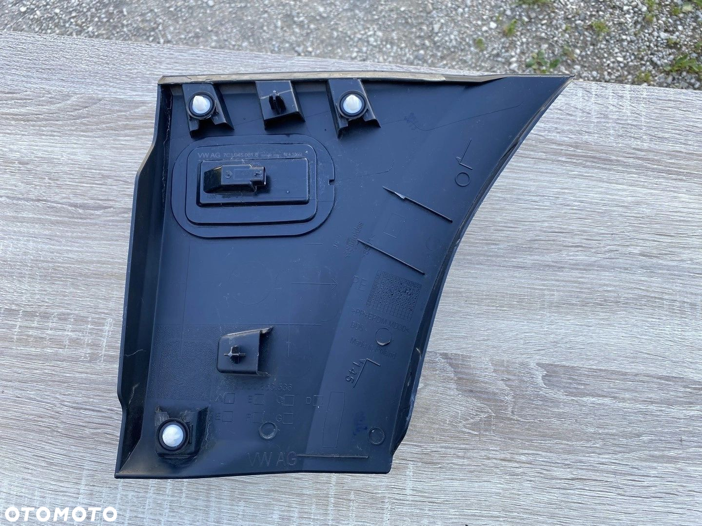 LISTWA PRAWA NA TYLNY BŁOTNIK VW CRAFTER II 7C MAN TGE 7C0853536A - 2