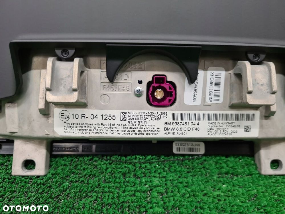 BMW X1 F48 MONITOR EKRAN WYŚWIETLACZ 9387451 - 4