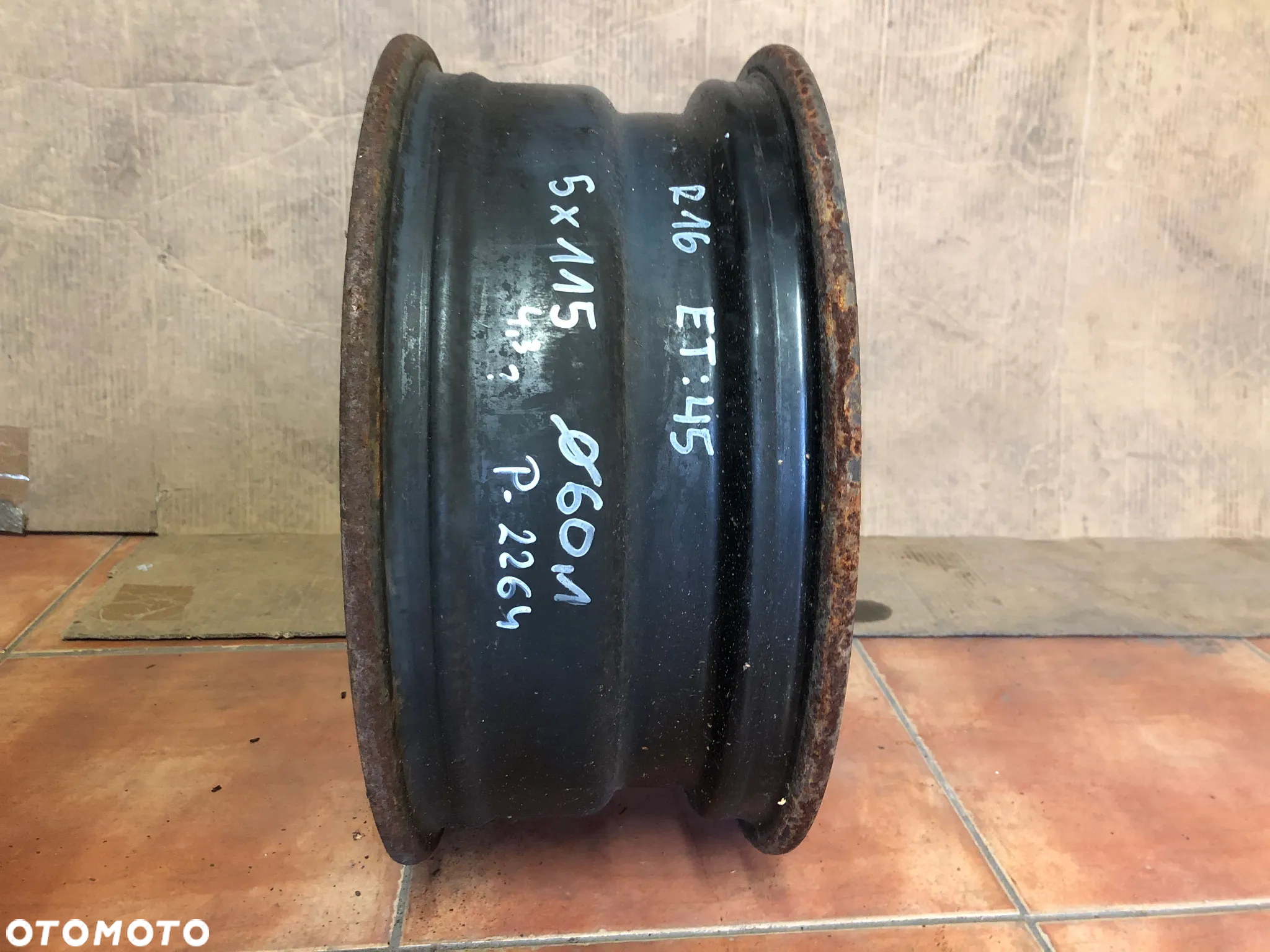 Felga Stalowa 16'' 5x114,3 60,1 MM ET45 Toyota Rav4 Avensis Verso -Gwarancja Wysyłka Montaż - 2