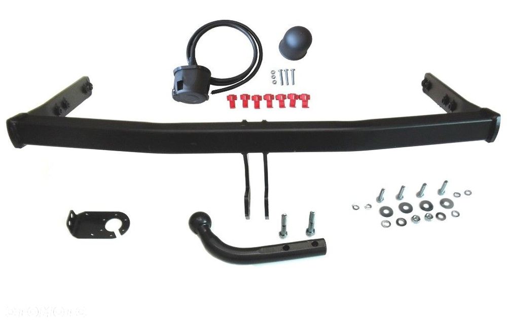 Hak Holowniczy + Kula + Wiązka Uniwersalna + Gniazdo do VW Volkswagen Polo 9N od 02-2010 - 1