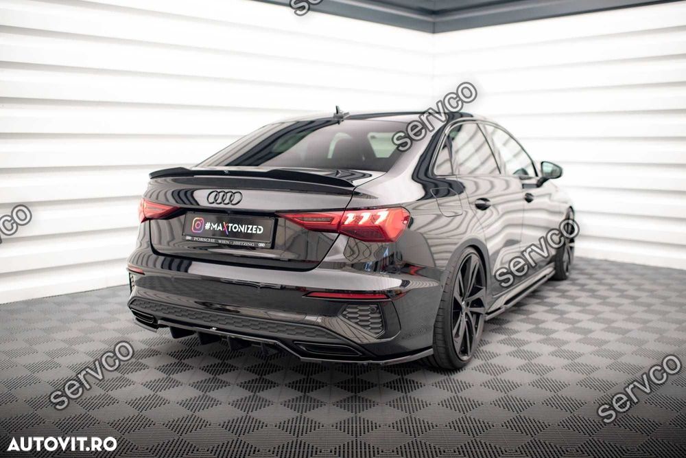 Prelungie bara spate Audi A3 SLine Sedan 8Y 2020- v23 - Maxton Design - 5