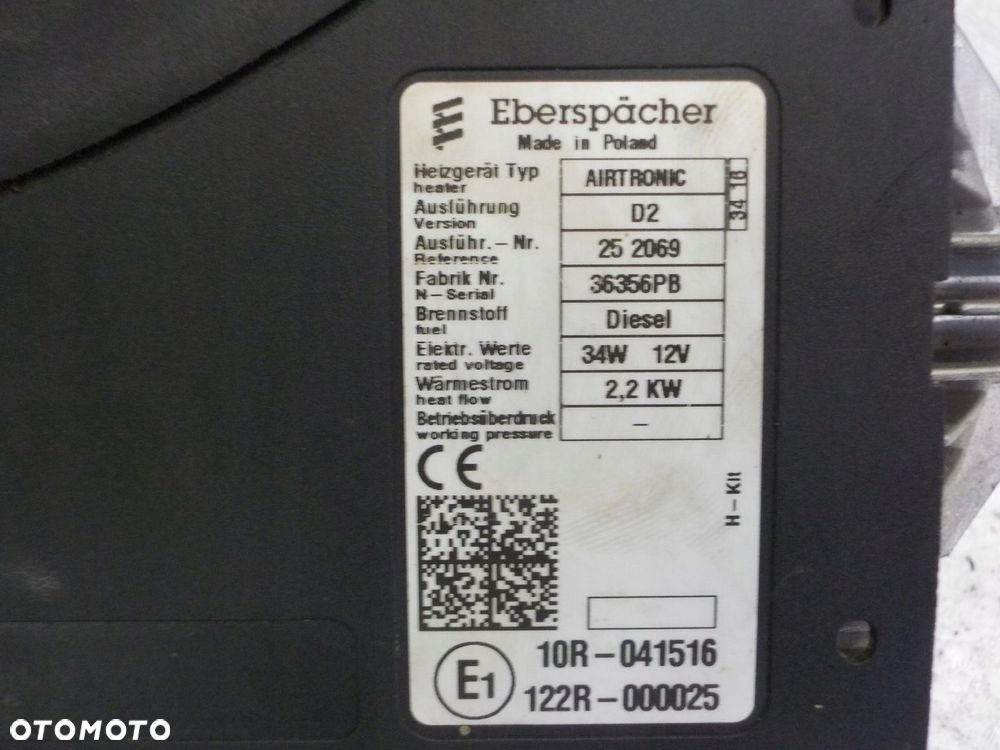 IVECO DAILY VI WEBASTO AIRTRONIC D2 - 2
