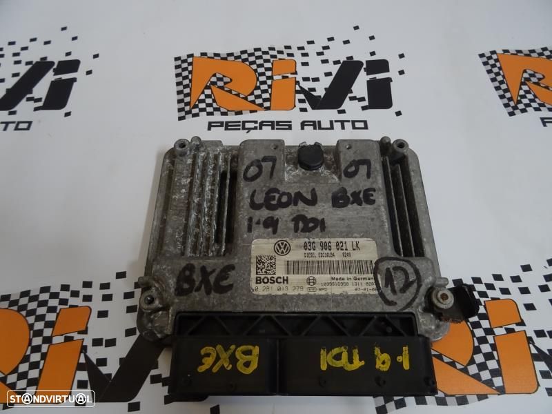 Centralina De Motor Seat Leon (1P1)  Centralina 1.9 Tdi / 03G906021lk - 1