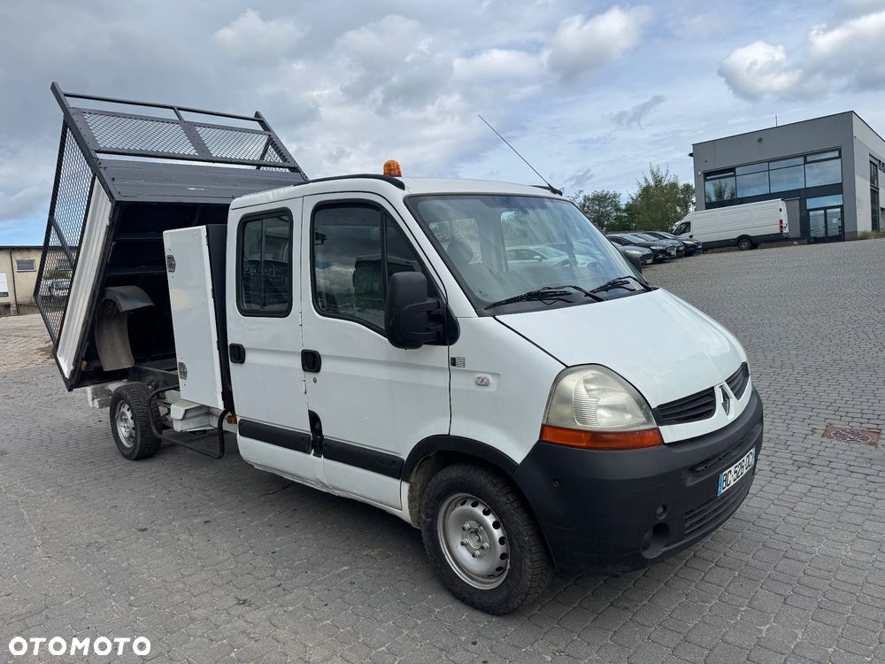 Renault Master 2009 r. kraty wywóz liści Wywrotka Kiper Brygadówka 7 Osobowy Dubelkabina Dobelkabina Wywrot Doka - 4