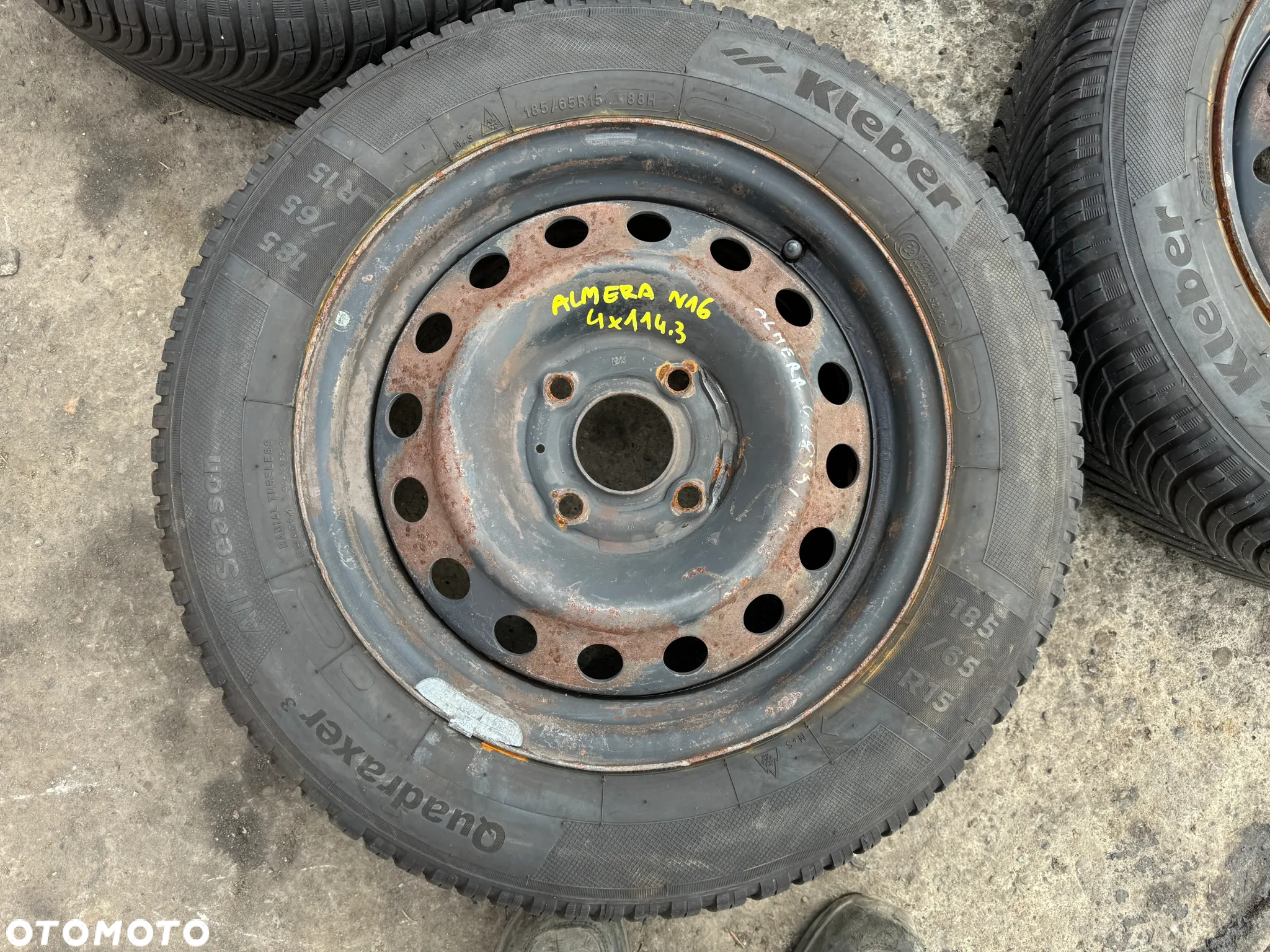 Koła felgi stalowe opony 15' Nissan 4x114,3 15x6J ET45 40300-2F815 OE - 4