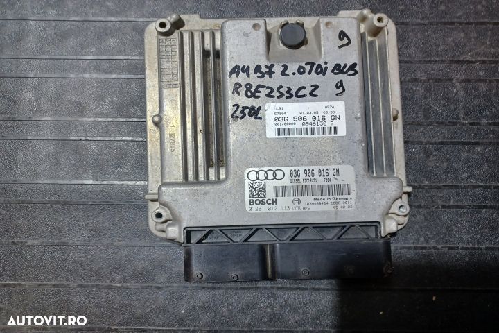 Calculator motor ECU 03G906016GN 0281012113 - 2.0 TDI BLB 03G906016GN - 1