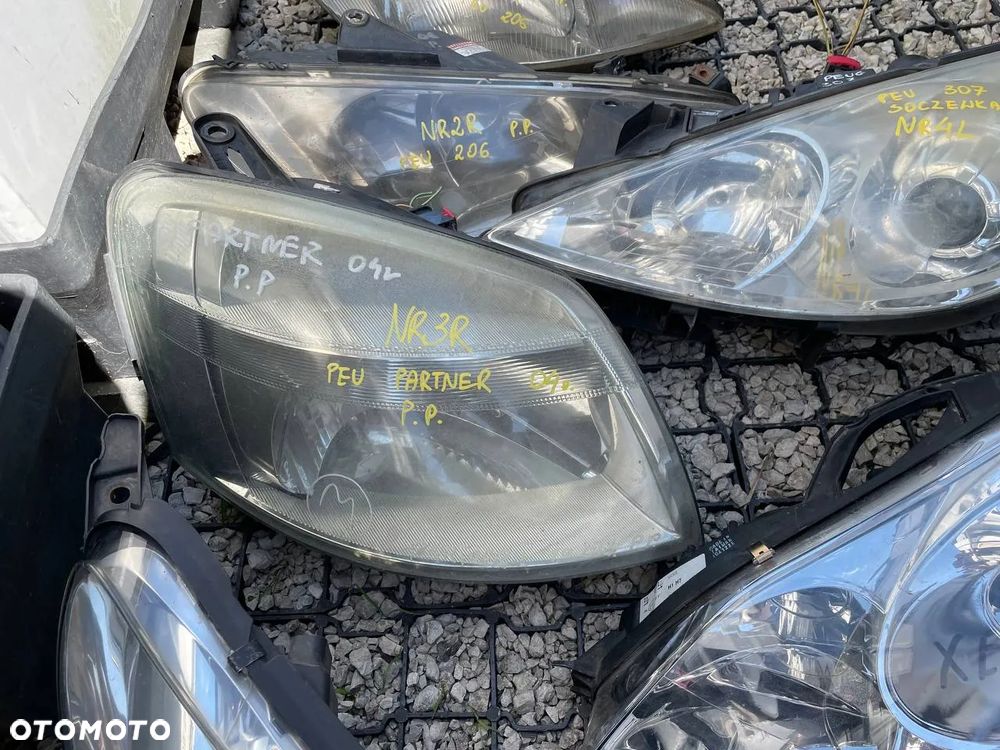 PEUGEOT REFLEKTORY HALOGEN KIERUEK LEWE PRAWE - 5