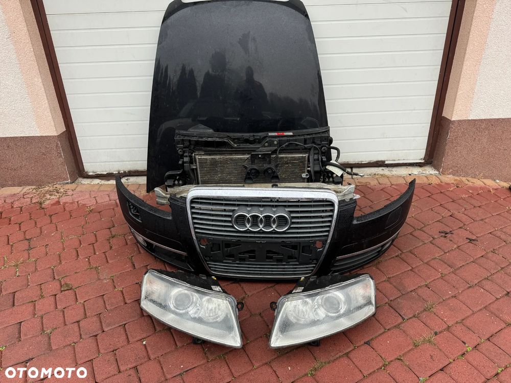 PRZÓD KOMPLETNY ZDERZAK PAS MASKA XENON AUDI A6 C6 LZ9Y - 1