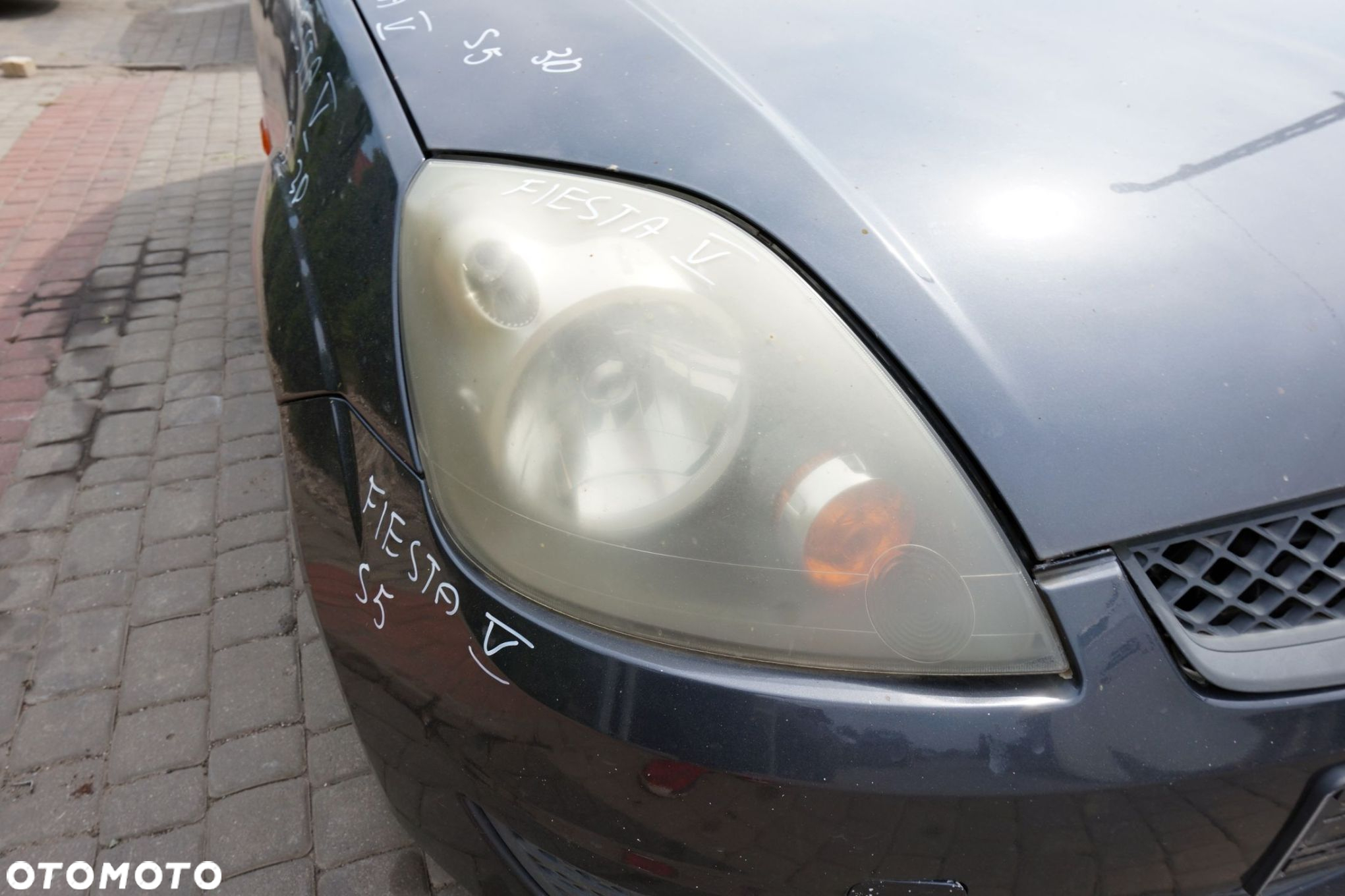 MASKA ZDERZAK BŁOTNIKI LAMPY FIESTA V MK5 LIFT S5  FORD 2005-2008 SZARY SEA GREY PRZÓD KOMPLETNY - 11