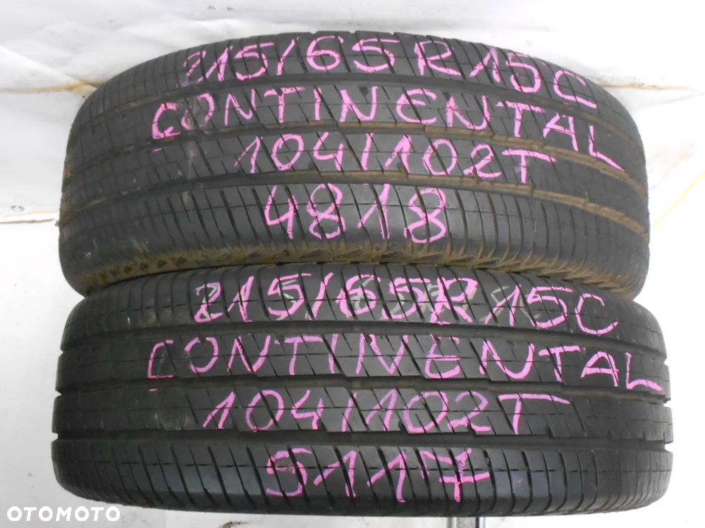 OPONY 215/65R15C CONTINENTAL VANCO 2 DOT 4818 / 5117 9MM