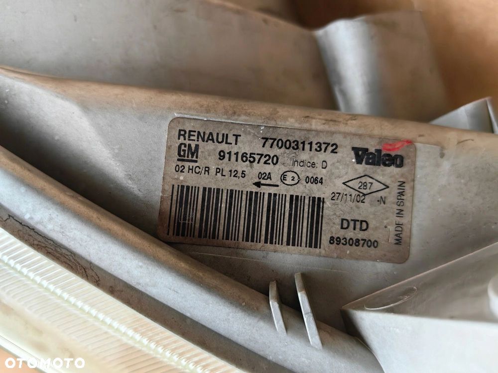 Lampa przednia Prawa RENAULT TRAFIC 7700311372 OPEL VIVARO 91165720 VALEO - 6