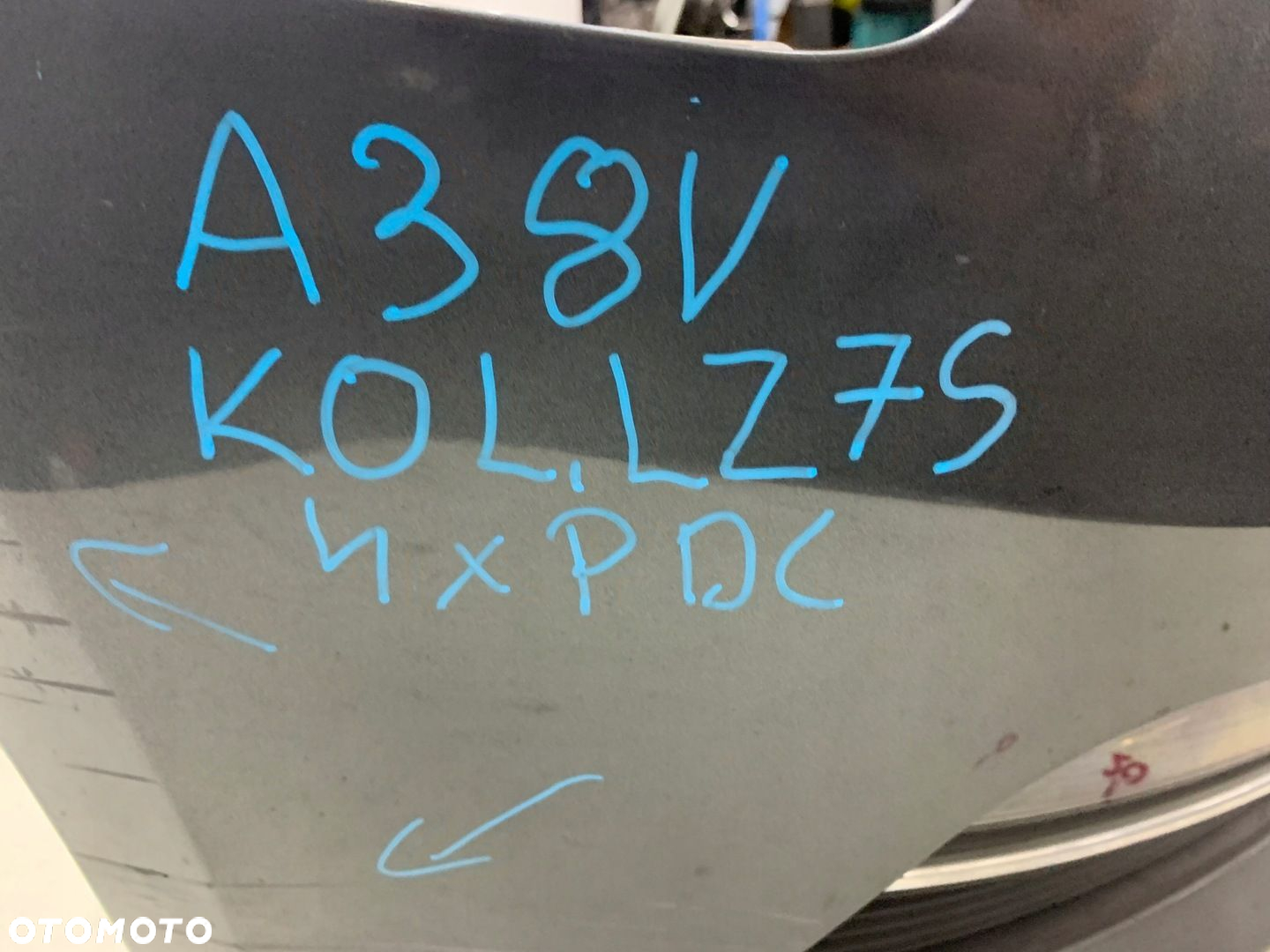 ZDERZAK PRZÓD PRZEDNI 4XPDC SPRYSK AUDI A3 8V KOL. LZ7S 13-16 - 16