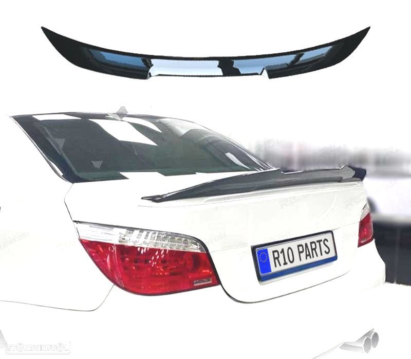 AILERON SPOILER BMW E60 03-10 LOOK M4 PRETO BRILHANTE - 1