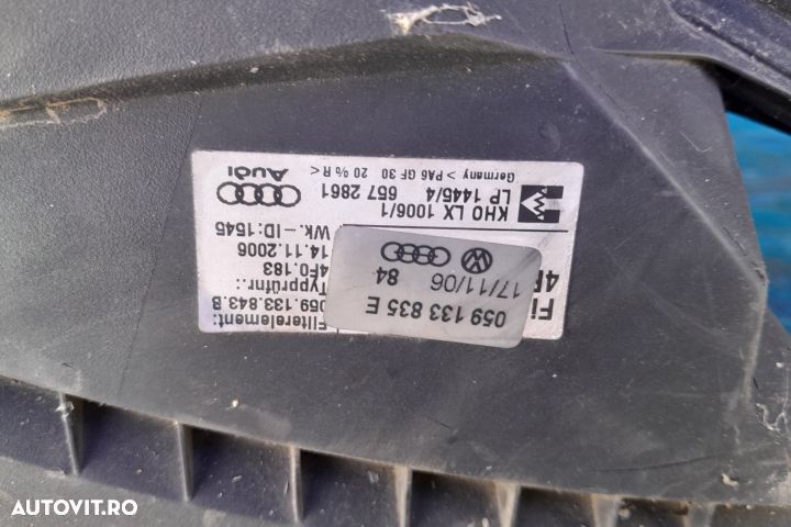Carcasa filtru aer 059133835E - 3.0 TDI 059133835E - 3.0 TDI Audi A4 - 3