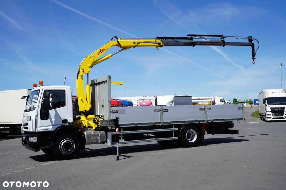 Iveco EUROCARGO / 180E25 / SKRZYNIOWY + HDS / HYVA HB 150 X / ROTATOR / WIDŁY / PILOT - 5