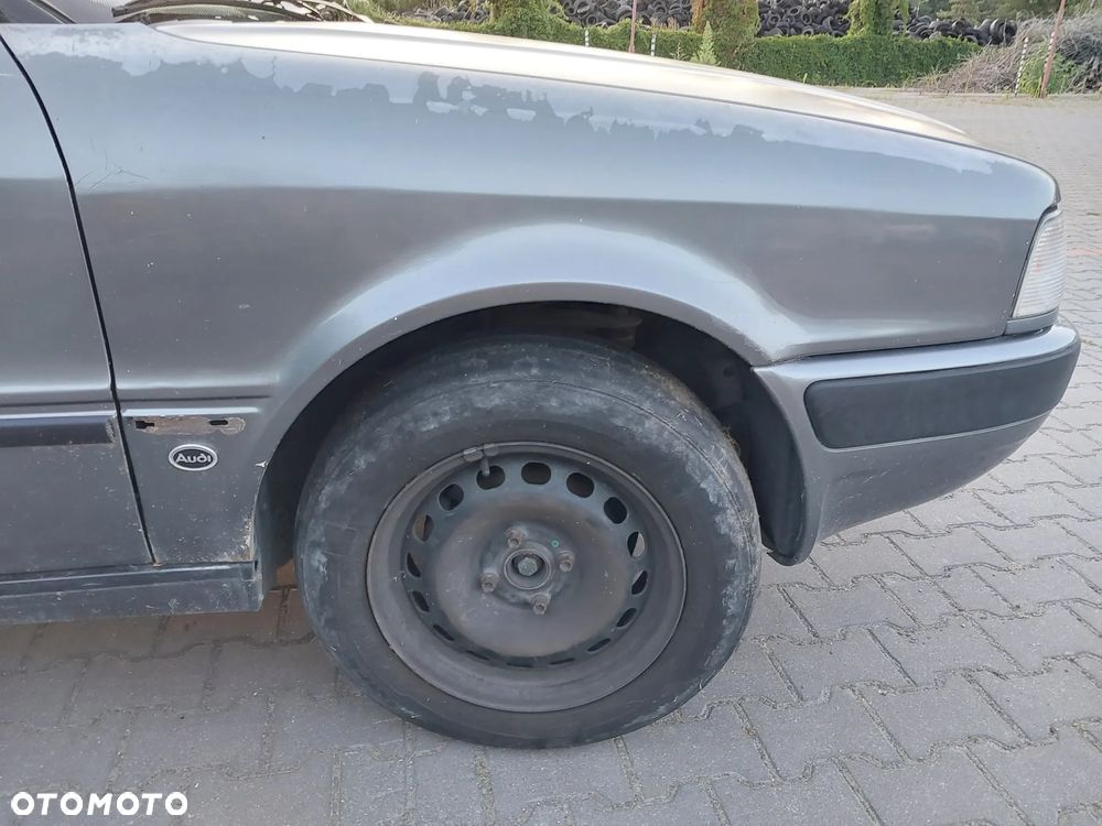 Przód kompletny Audi 80 B4 2.0 Benzyna kolor LY7P zderzak maska lampa błotnik atrapa grill chłodnica pas przedni wzmocnienie czołowe KOMPLET - 4