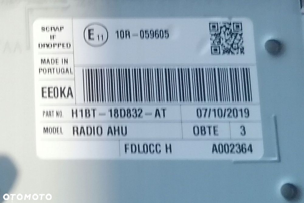 FORD FIESTA MK8 RADIO PANEL WYŚWIETLACZ NAVI GPS H1BT-18B955-HG - 3