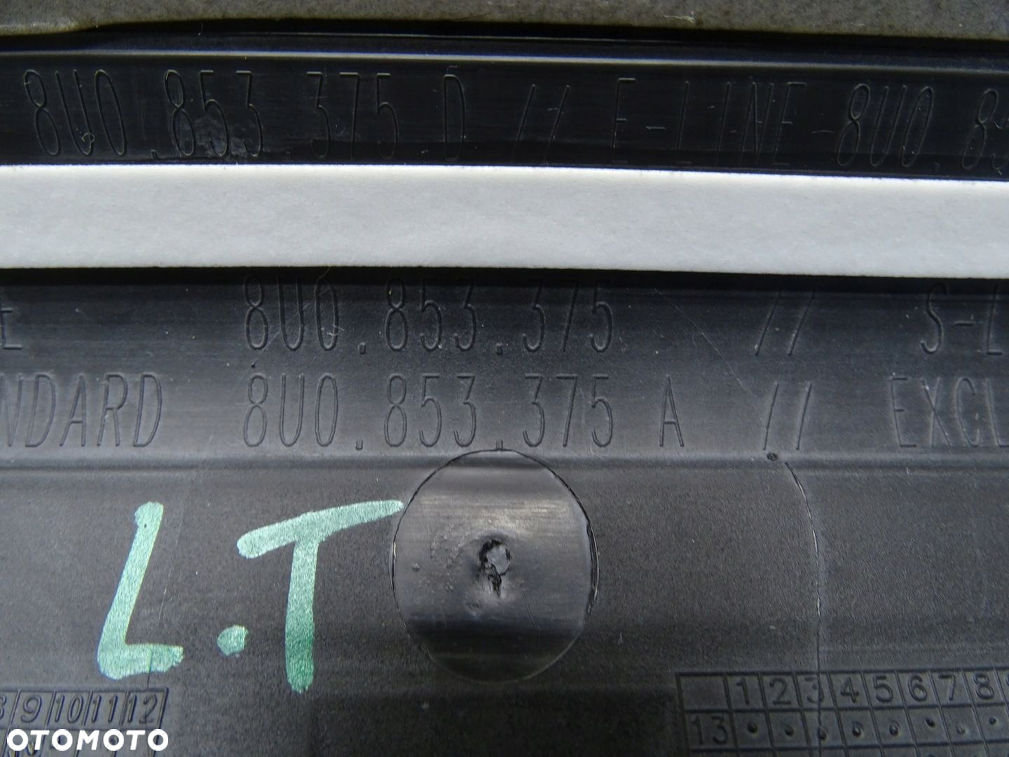 LISTWY PROGOWE NAKŁADKI PROGU KOMPLET 8U0853375A AUDI Q3 8U S-LINE - 11