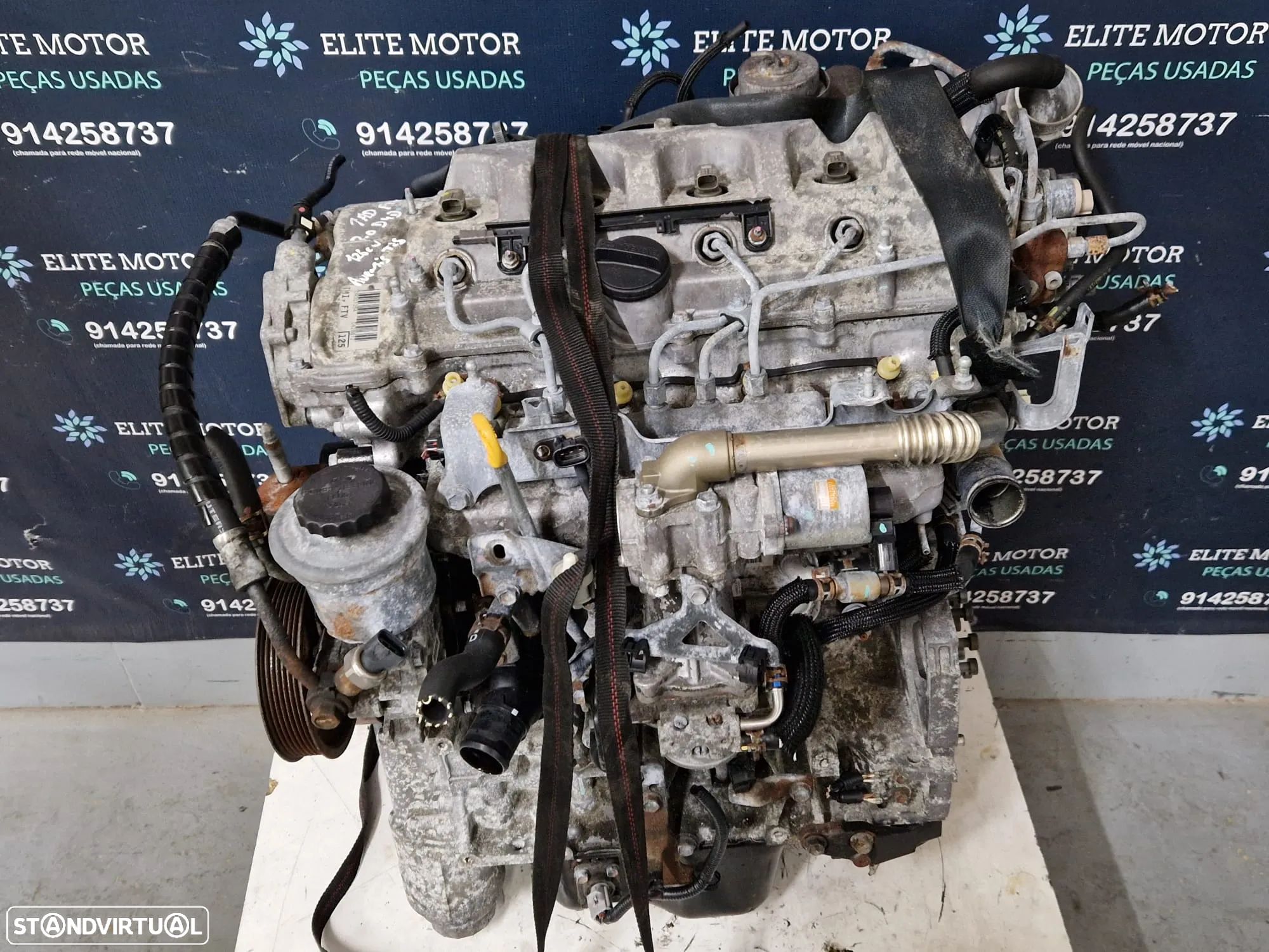 Motor usado 1AD-FTV TOYOTA AVENSIS 2.0 D 126CV T25 1AD DENSO COROLLA RAV4 - 1