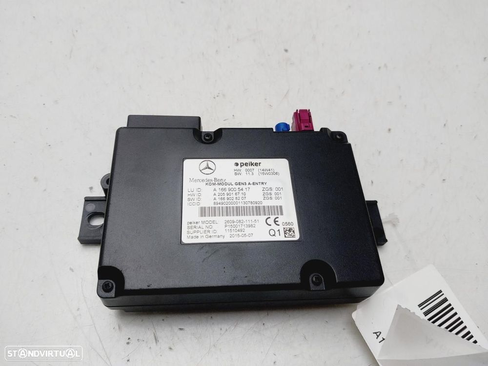 MÓDULO ELETRÓNICO MERCEDES-BENZ CLASE - 1