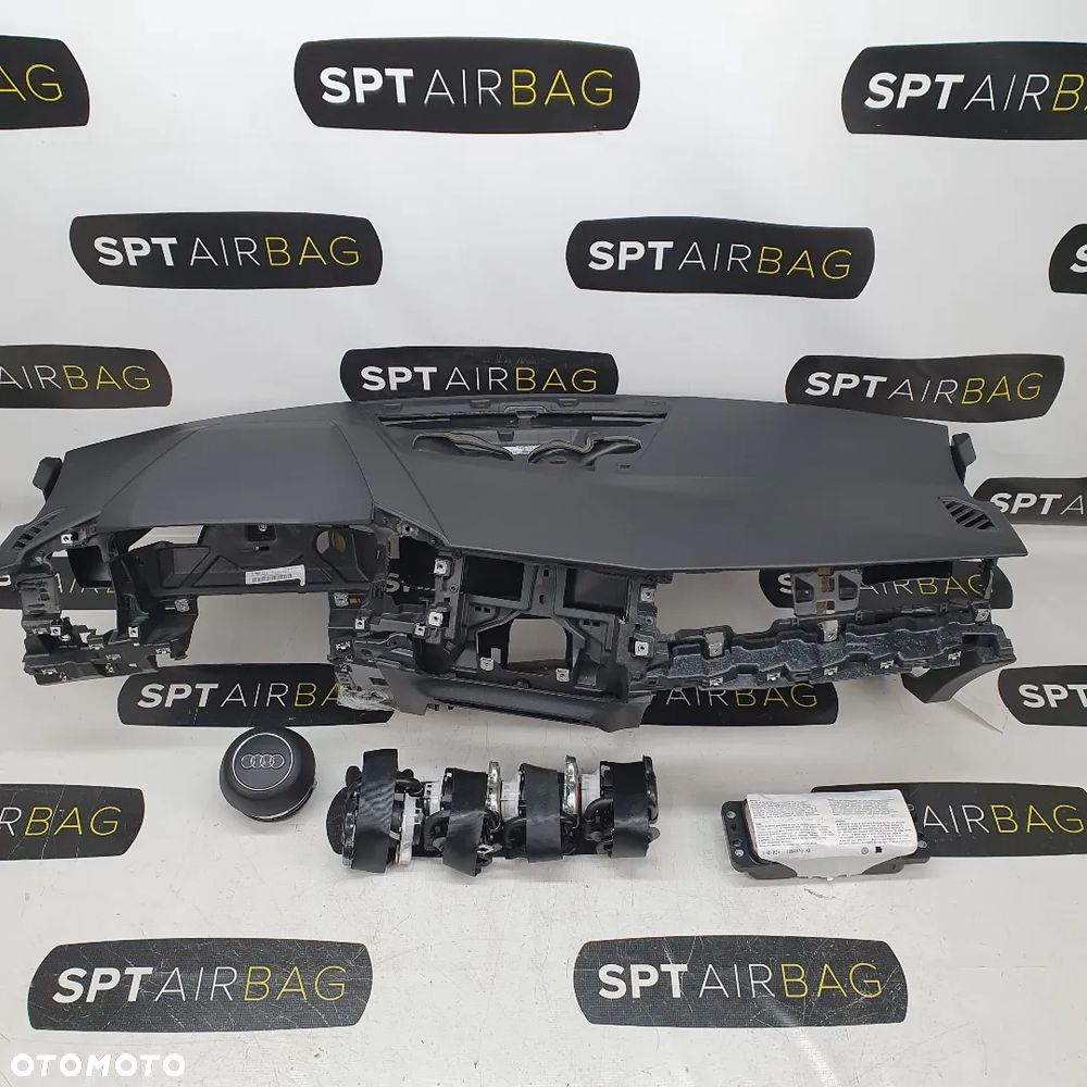 AUDI A1 82 82A DESKA ROZDZIELCZA KONSOLA KOKPIT PULPIT PODUSZKI AIRBAG AIR BAG PASY KIT SET - 1