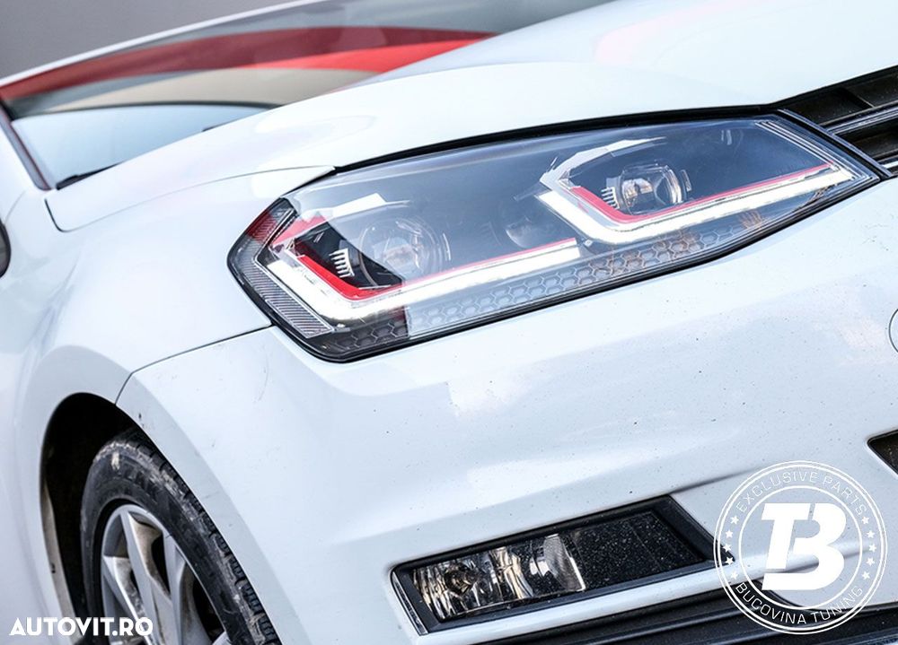 Faruri LED compatibile cu VW Golf 7 VII G7.5 Design - 12