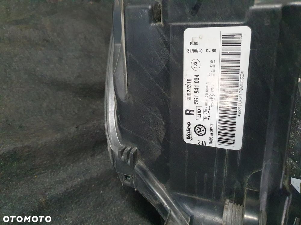 VOLKSWAGEN GOLF 7 2014 LAMPY PRZÓD 5G1941034 5G1941033 - 8