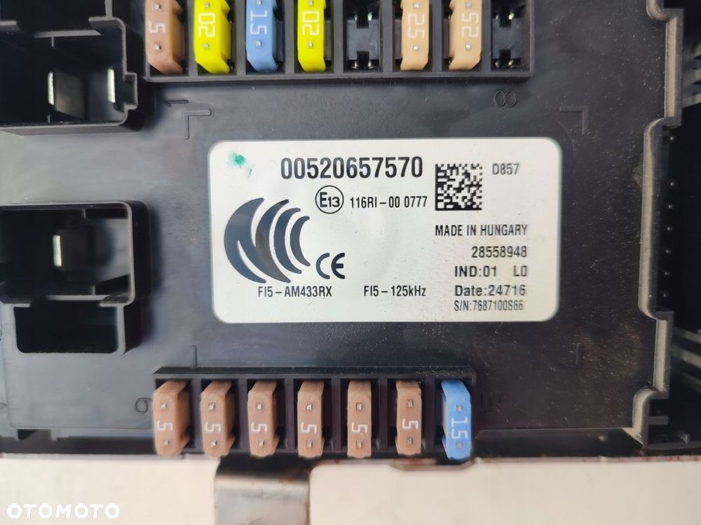 Moduł BSI skrzynka bezpieczników FIAT TIPO II 1.3M-JET 00520657570 - 3