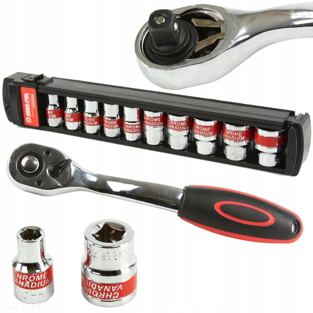 ZESTAW KLUCZY NASADOWYCH 1/2" MAR-POL 8-24MM - 2