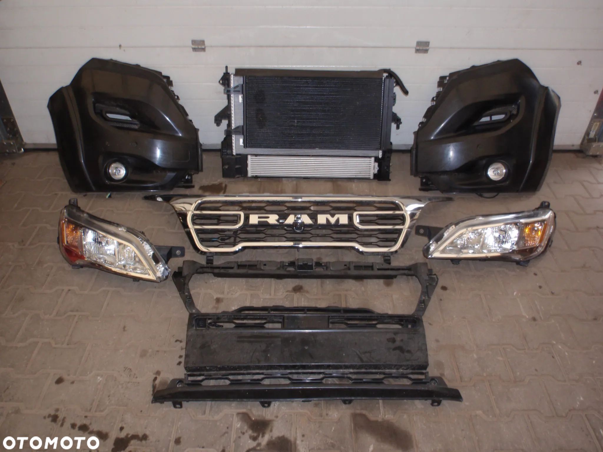 PRZÓD KOMPLETNY DODGE RAM PROMASTER 15- maska lampy błotnik - 1