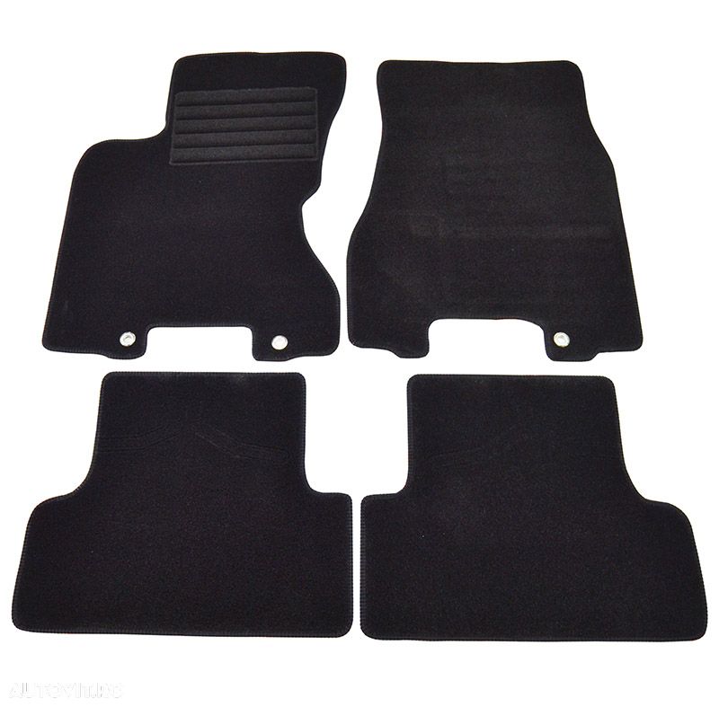 Covorase mocheta Nissan X-Trail 2007- Negre, set de 4 bucati - 1
