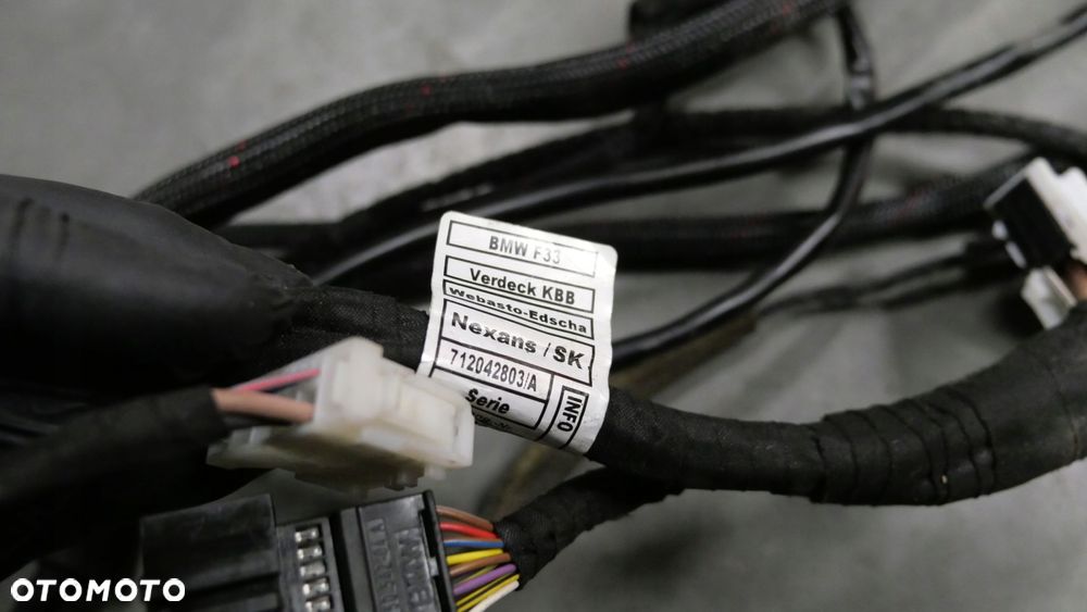 bmw f33 cabrio zestaw siłowniki mechanizm hydraulika dachu przewody wiązka - 7