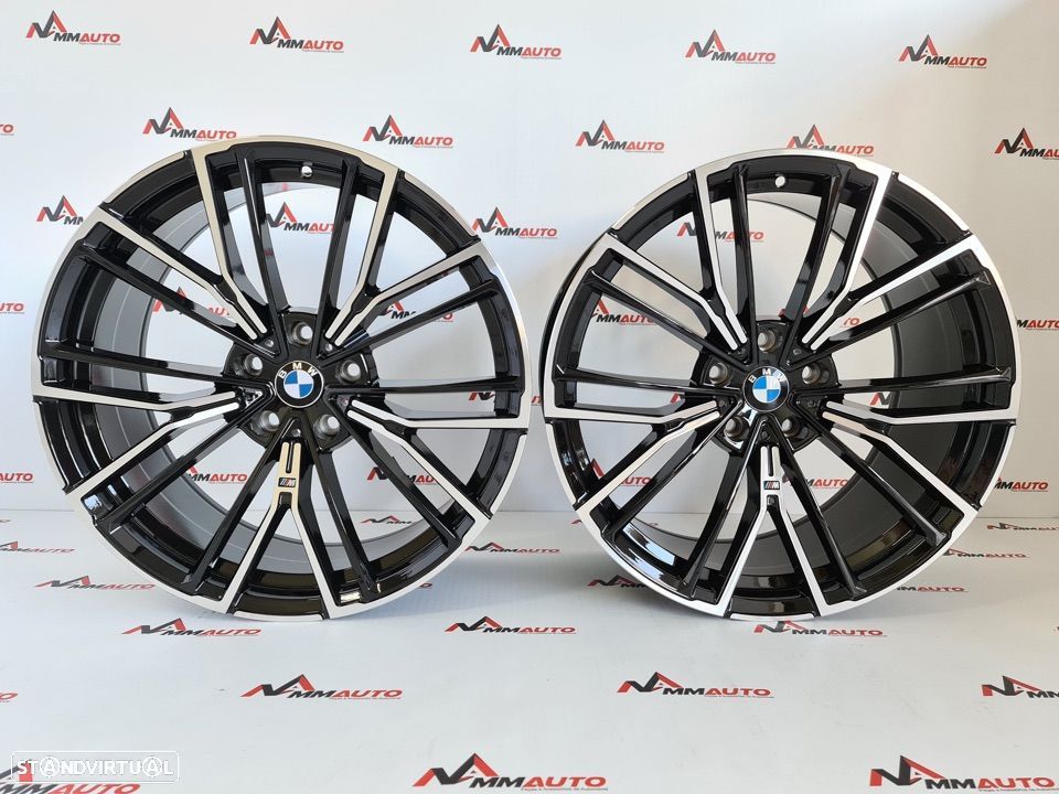 Jantes Look BMW 846M Preto Polido 20 - 1
