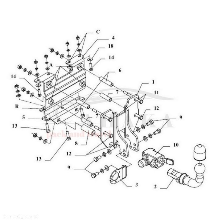 Hak Holowniczy Automat Do Opel Astra F Kombi 1991-2002 - 3