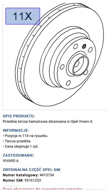 OPEL ASTRA III H NOWE GM Tarcze klocki hamulcowe przednie przód 280mm 4 śruby - 6