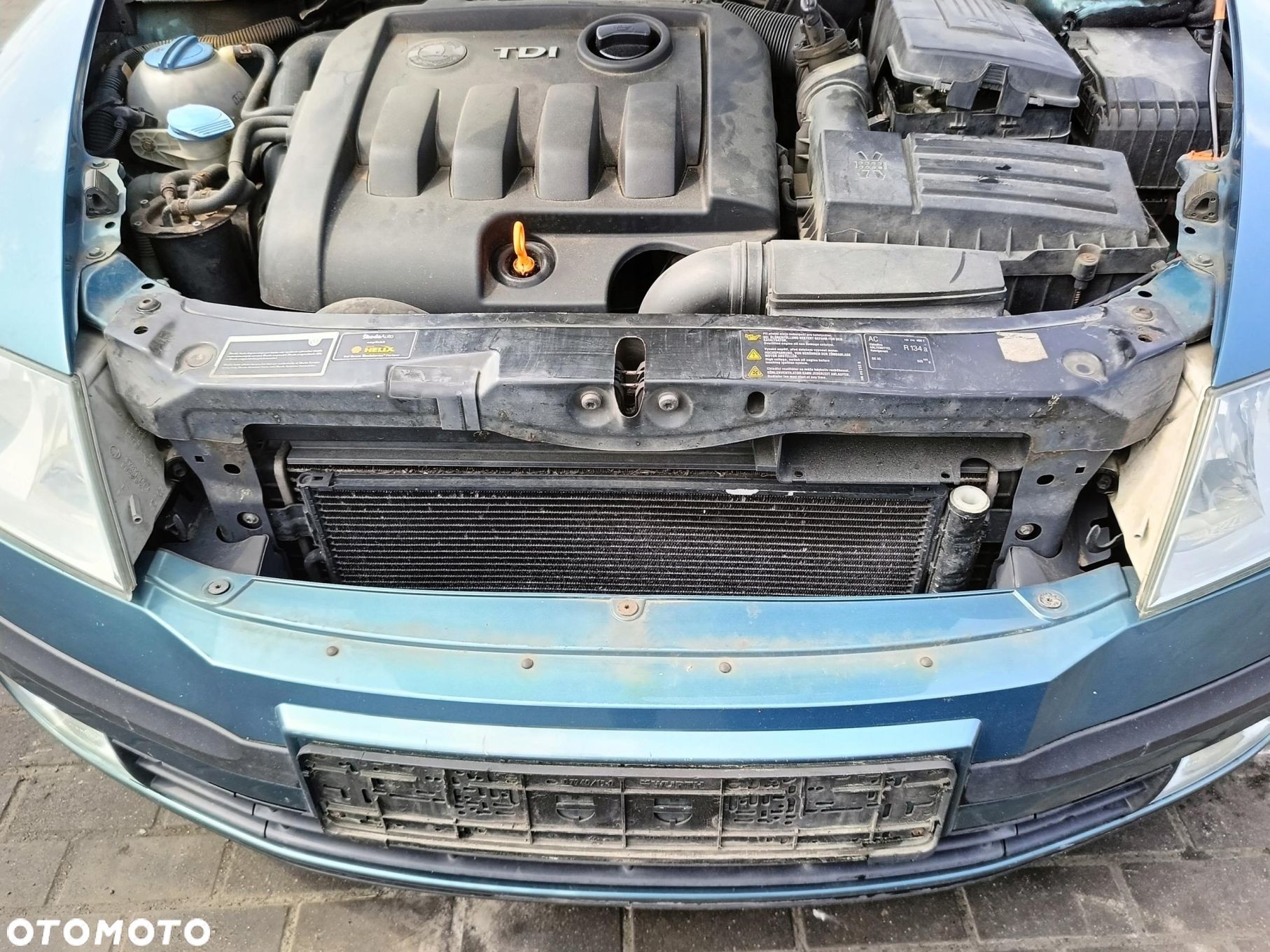 Skoda Octavia 2 II 04-10 PAS PRZEDNI WZMOCNIENIE CZOŁOWE z belka zderzaka - 1