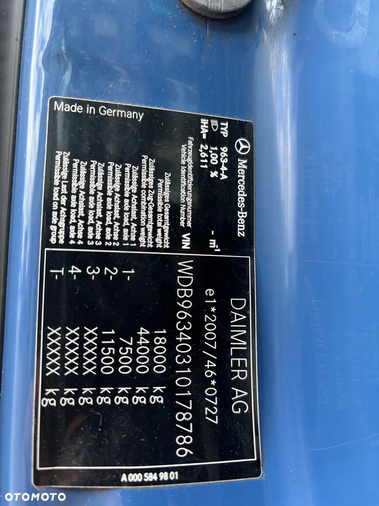 Mercedes-Benz ACTROS 1843 hydraulika do wywrotu, oryginalnie bez retardera, z Niemiec - 24