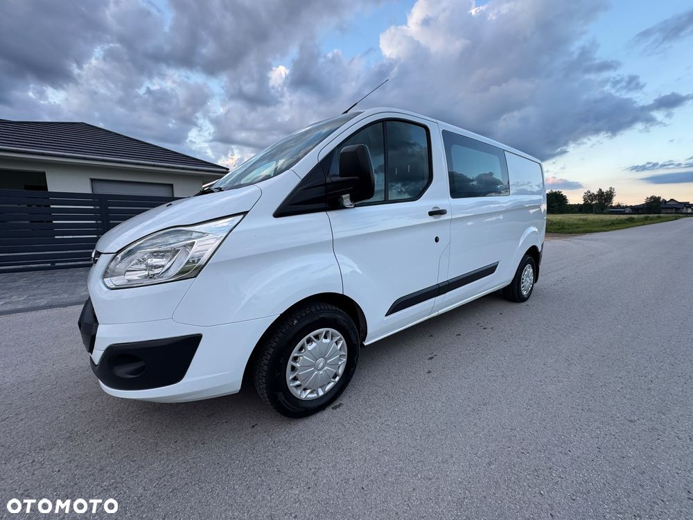 Ford TRANSIT CUSTOM LONG L2H1 Klima Elektryka Dubel Kabina 6os. Tempomat Brygadówka Serwis - 8