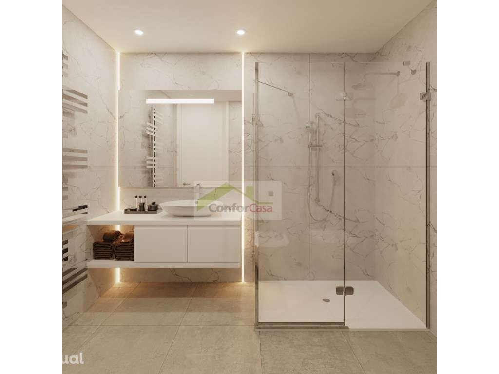 T3 Novo com Piscina e Garagem em Condomínio Fechado - Braga - Grande imagem: 4/14