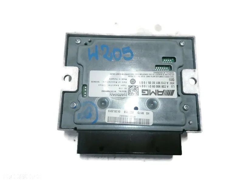 MERCEDES C-KL W205 19r WZMACNIACZ HARMAN A2389000901 - 1