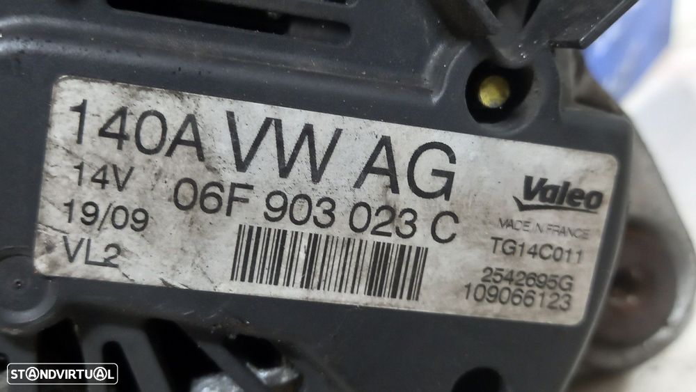 ALTERNADOR SEAT LEON 2009 -06F903023C - 4