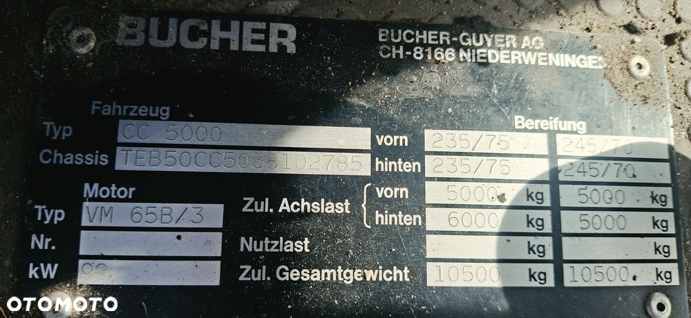 Bucher CC500 silnik  vm65b/3 99kw - 4