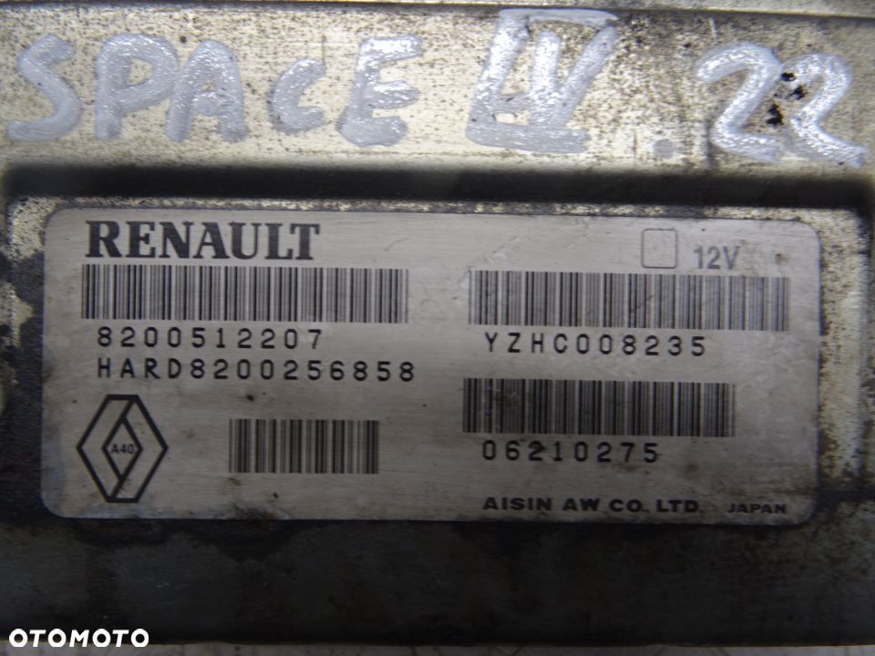 RENAULT ESPACE 4 IV LIFT MODUŁ STEROWNIK SKRZYNI AUTOMAT 8200512207 - 3
