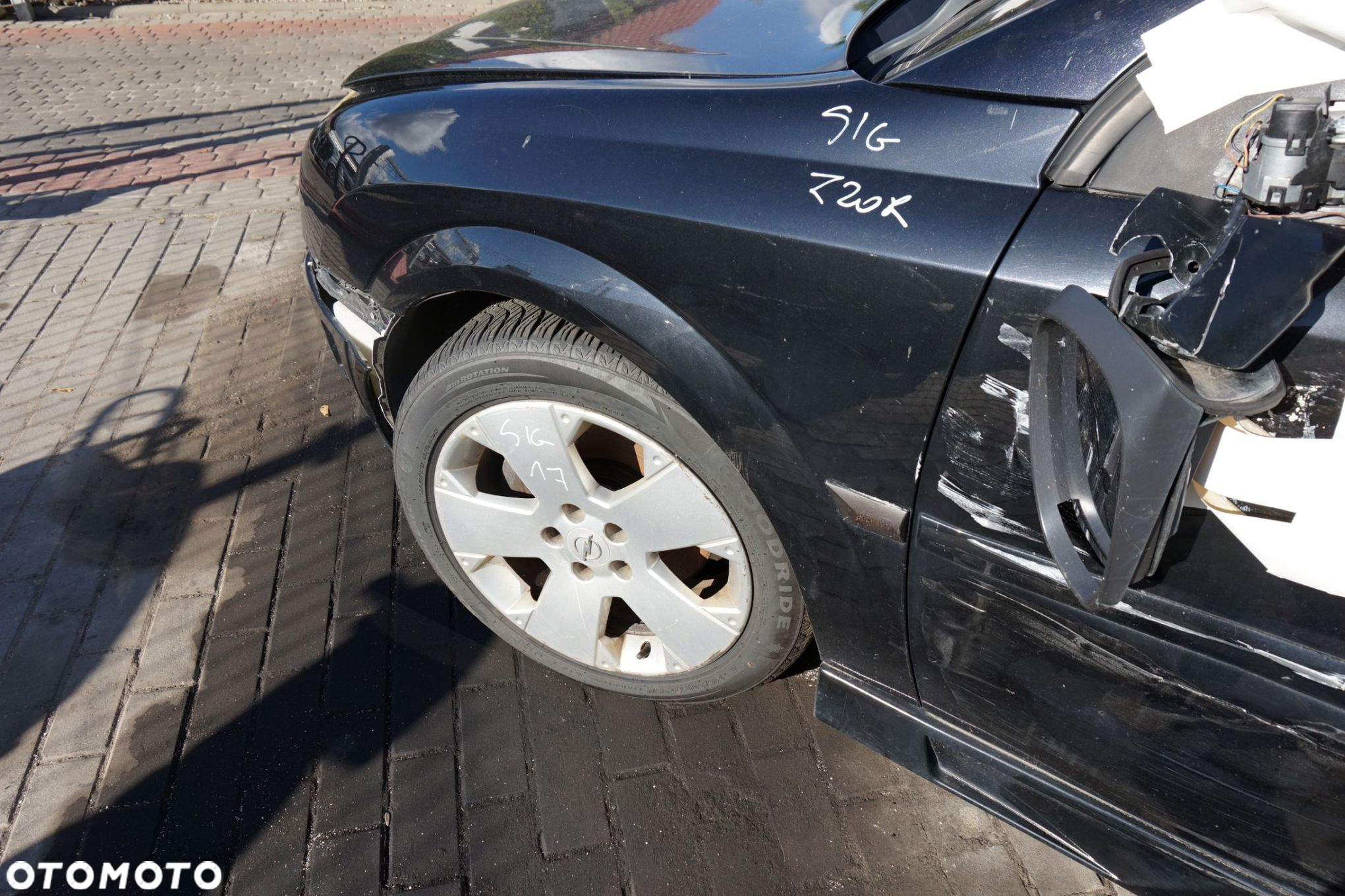BŁOTNIK PRZEDNI LEWY SIGNUM  Z20R  CZARNY OPEL 2003-2008 - 3